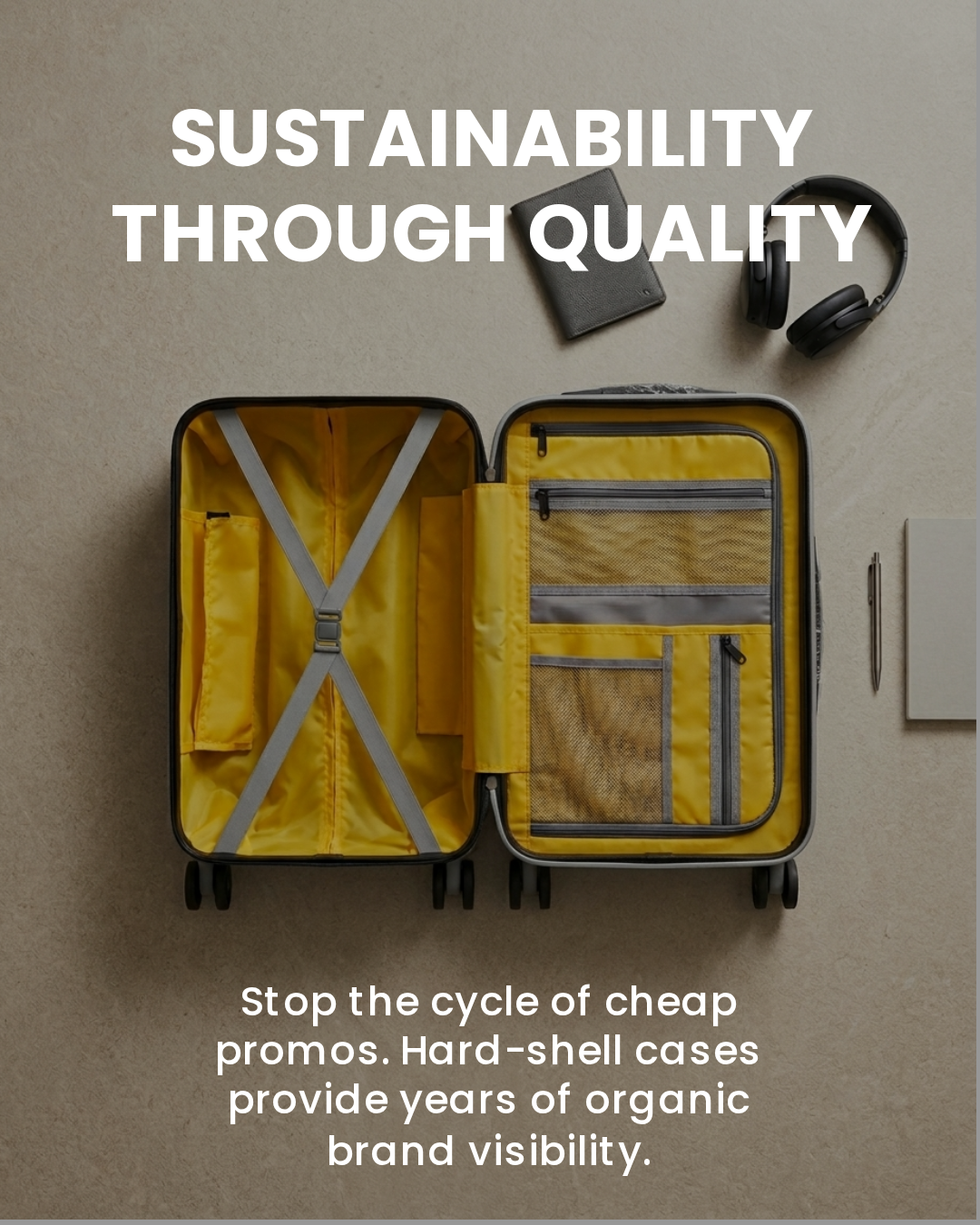 GG-2602 Executive Front Open Laptop Compartment Trolley Bag for Corporate Gifting