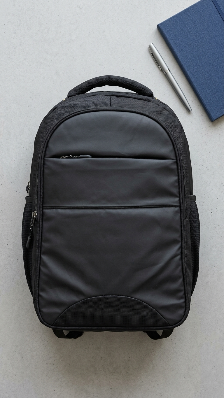 GG-7125 All-Black Executive Corporate Backpack with Custom Branding