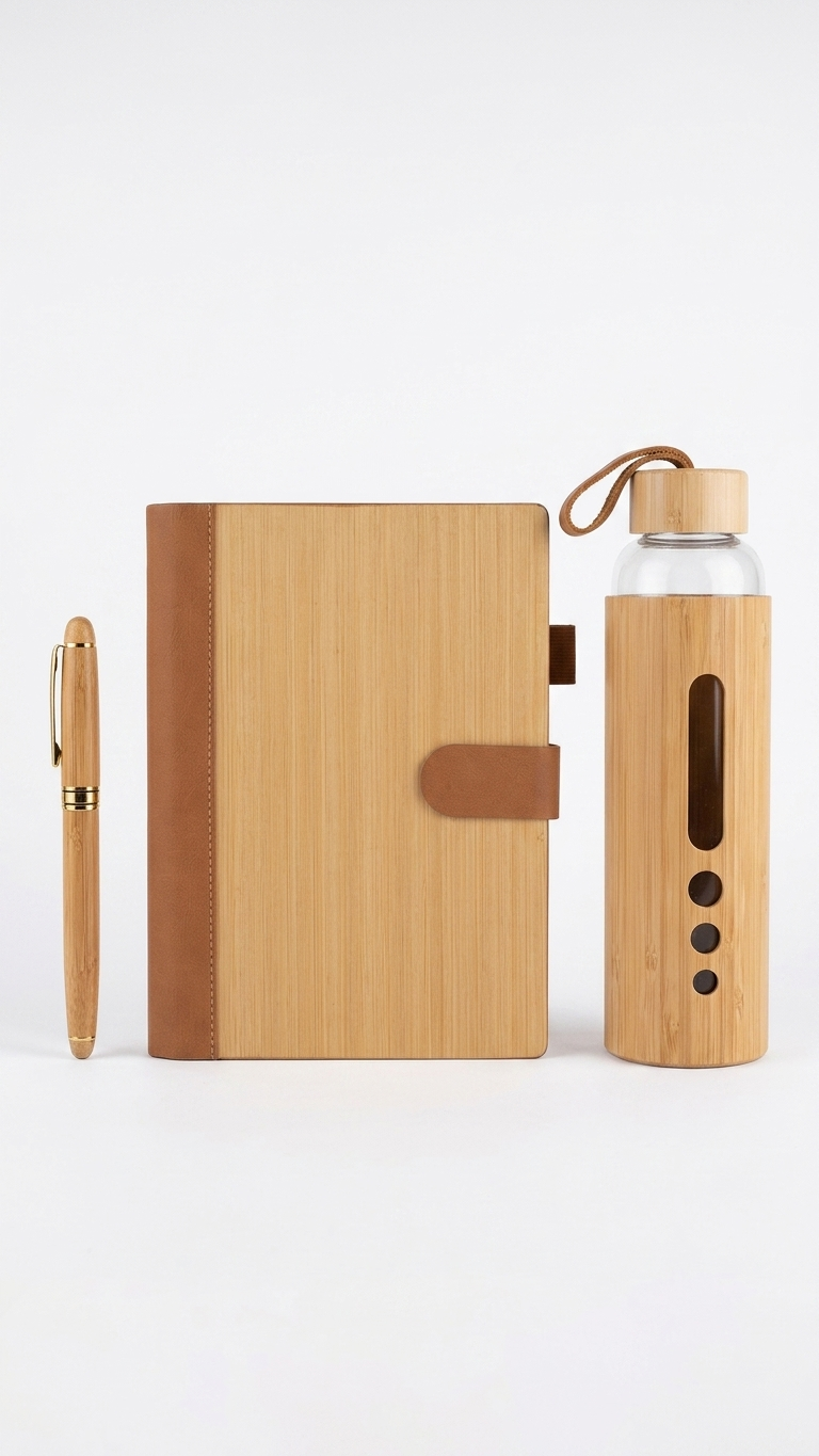 GG922 Executive Organizer Notebook, Flask & Pen Gift Set
