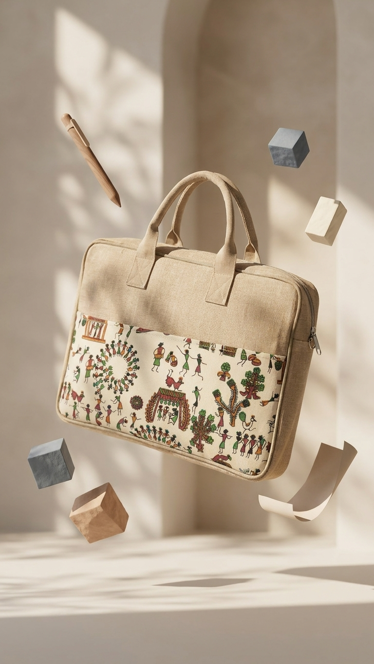 GG-7102 Executive Jute Event Bag with Custom Logo Branding