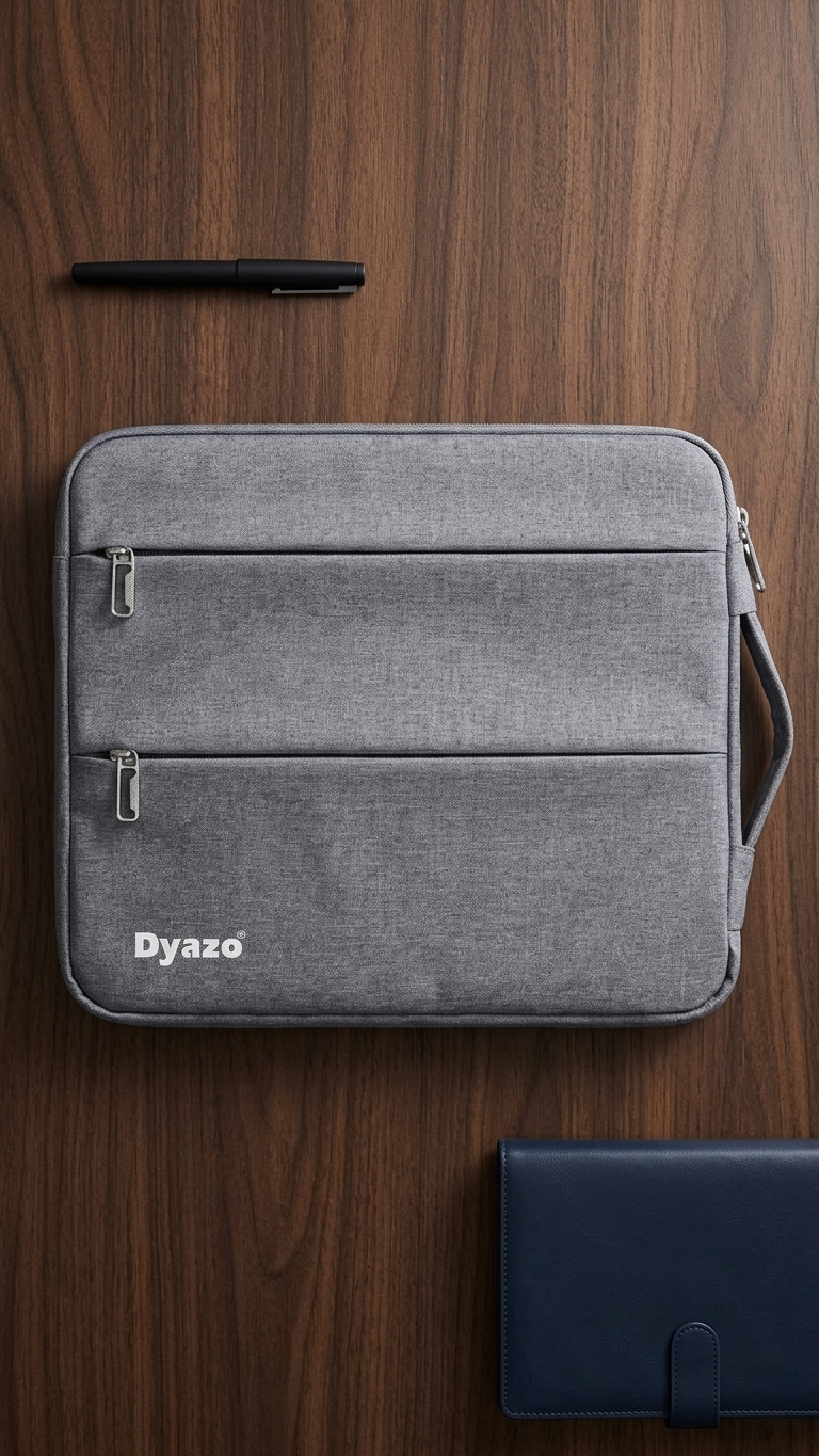 GG-7778 Premium Grey Laptop Sleeve with Custom Branding