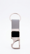 KC-2511 Premium Grey Keychain with Hook & Custom Branding