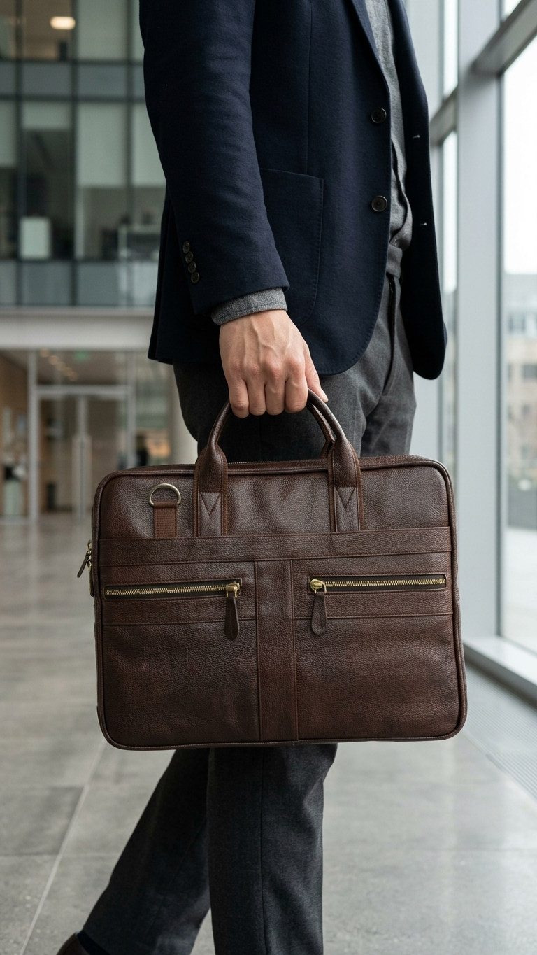 GG-7051 Premium Leatherette Office Bag with Custom Branding