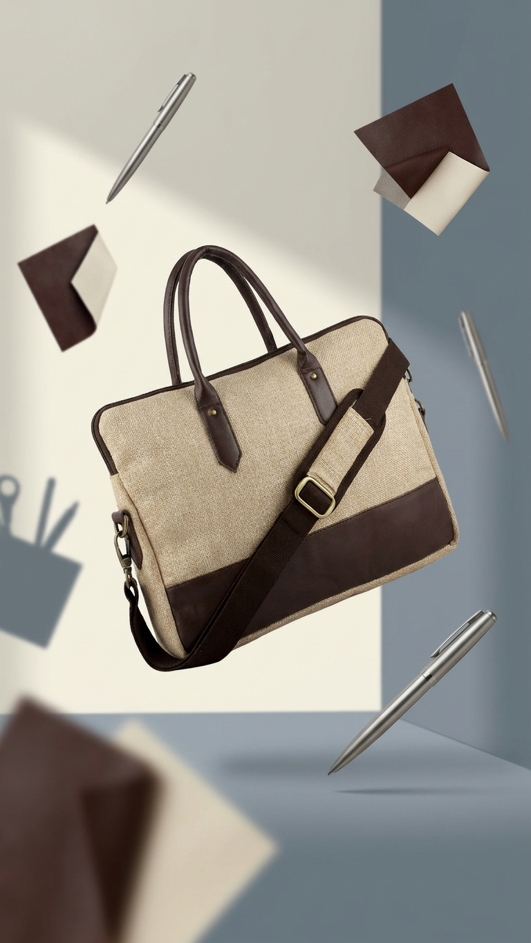 GG-7097 Sustainable Jute Corporate Carry Bag with LOGO