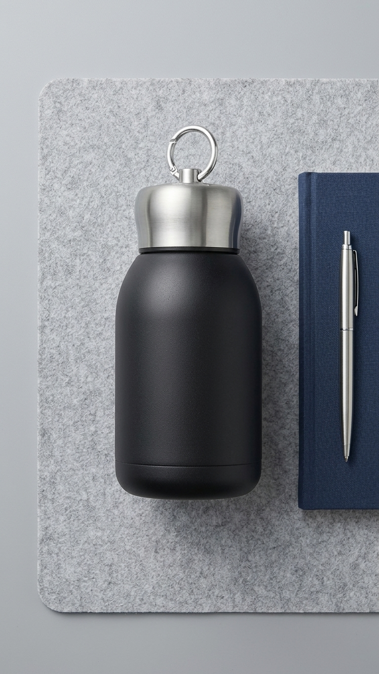 Mini Stainless Steel Vacuum Insulated Bottle with Custom Logo Branding | Double Wall Flask | 300ml