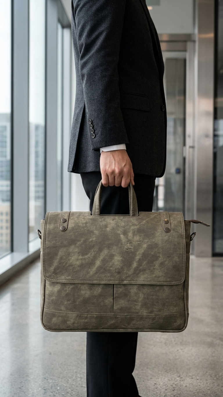 GG-7076 Professional Leatherette Office Carry Bag with Custom LOGO