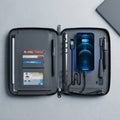 GGP14A - Luxury 10000mAh Wireless Charging Zip Folder with LED Logo Branding