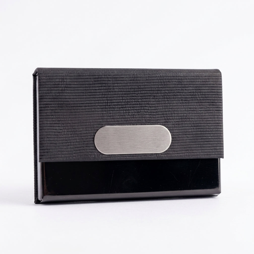 NV-2508 Premium Grey Card Holder with Custom Branding