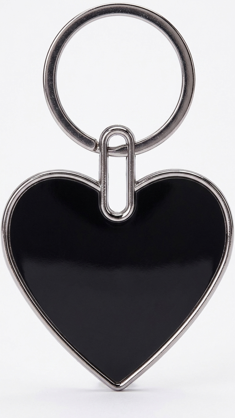 KC-2506 Premium Heart Shaped Metal Keychain with Custom Branding