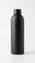 Premium Matte Black Stainless Steel Vacuum Flask Bottle | Customized Executive Corporate Gift
