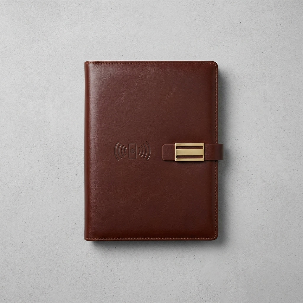 GGP13 - Premium 10000mAh Wireless Charging Notebook Folder