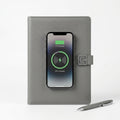 GGP1 - 10000mAh Wireless Charging Power Bank Diary with Phone Stand, Pen & Custom Logo Branding