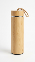 Eco Friendly Bamboo Vacuum Flask Bottle | Sustainable Corporate Gift Water Bottle | Customized Wooden Finish Bottle