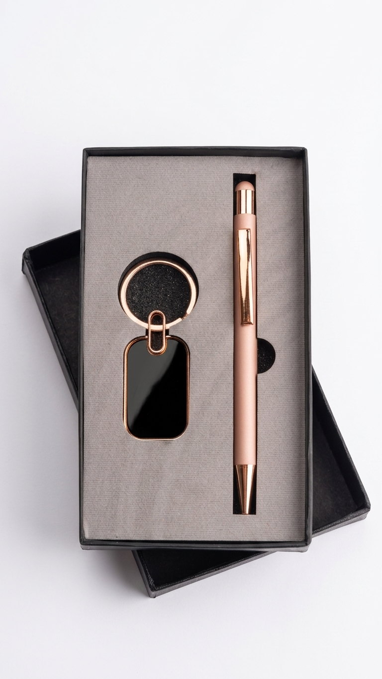 CGS-2504 Customised Rose Gold Business Gift Combo