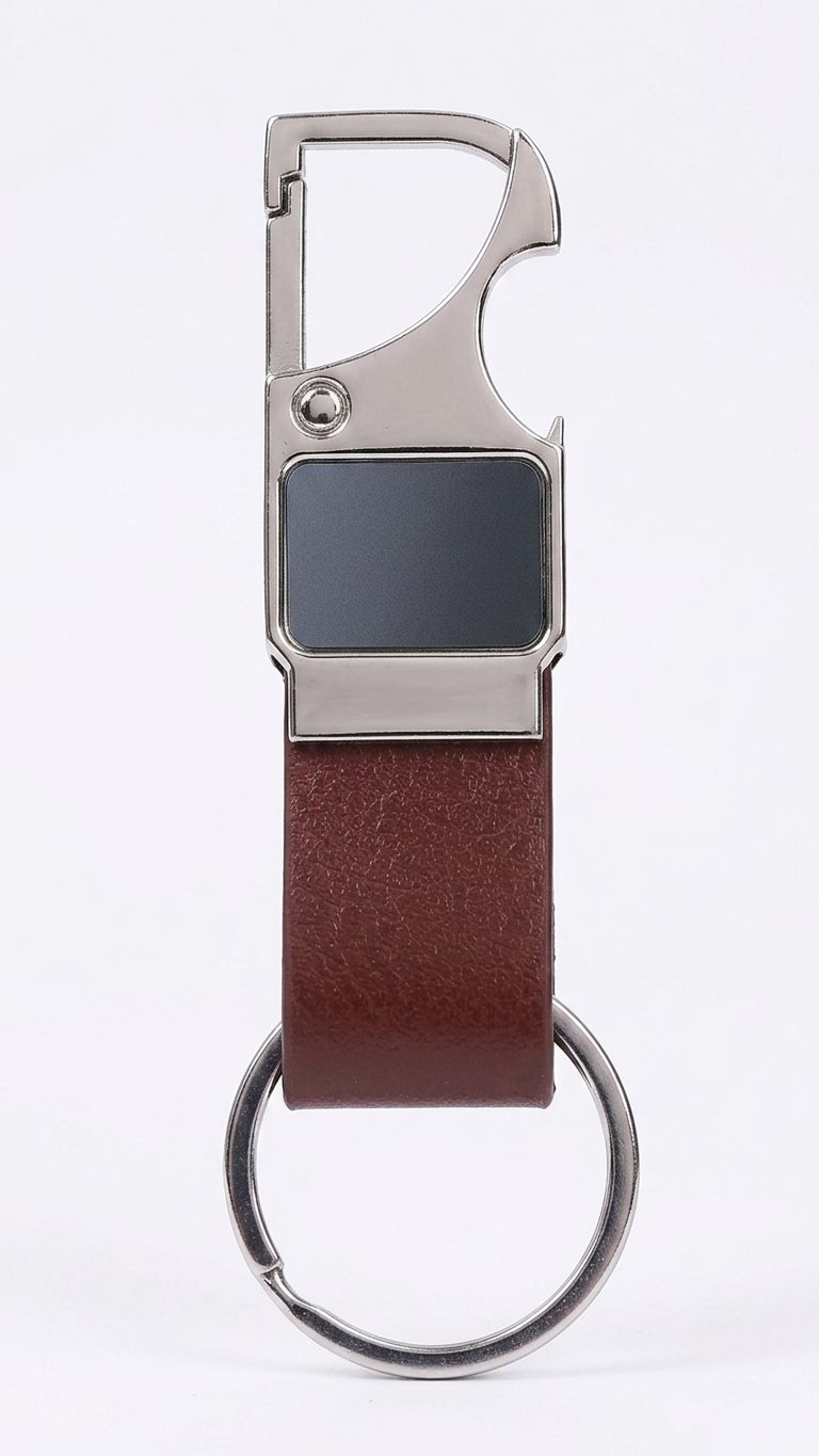 KC-2509 Premium Brown Keychain with Hook & Custom Branding