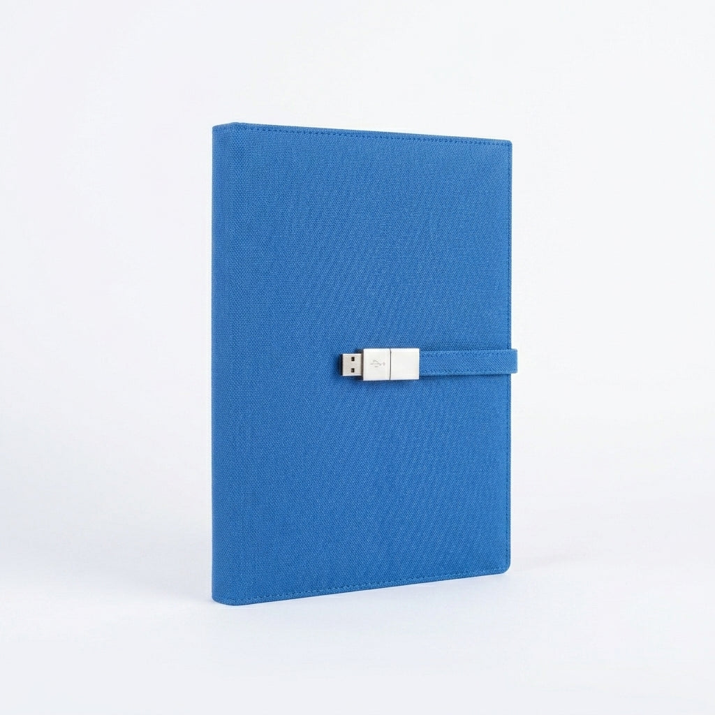 GGP11 - Premium 8000mAh Wireless Charging Power Bank Notebook with 16GB USB Pen Drive