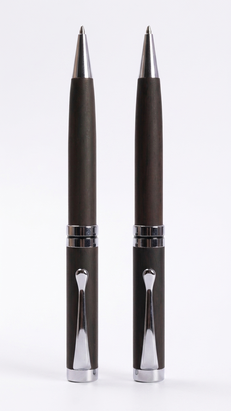 P-2515 Premium Dark Grey Metal Executive Pen with Custom Branding