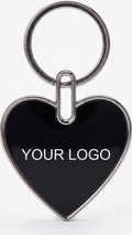KC-2506 Premium Heart Shaped Metal Keychain with Custom Branding