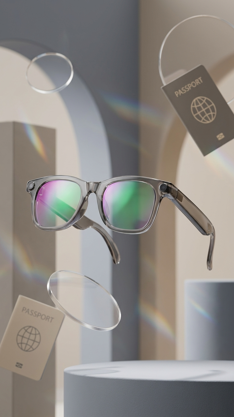 SG001 AI Smart Glasses with Real-Time Translation, Camera & Voice Assistant