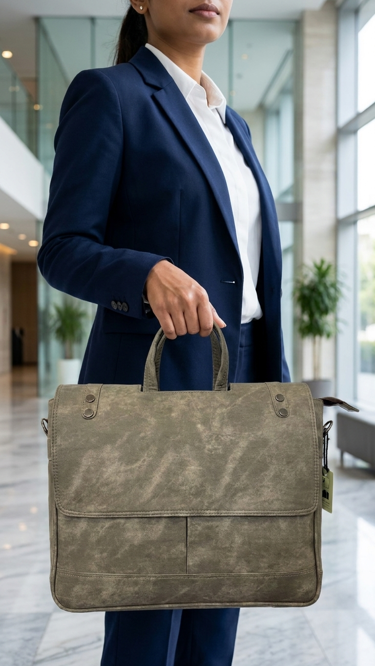GG-7076 Professional Leatherette Office Carry Bag with Custom LOGO