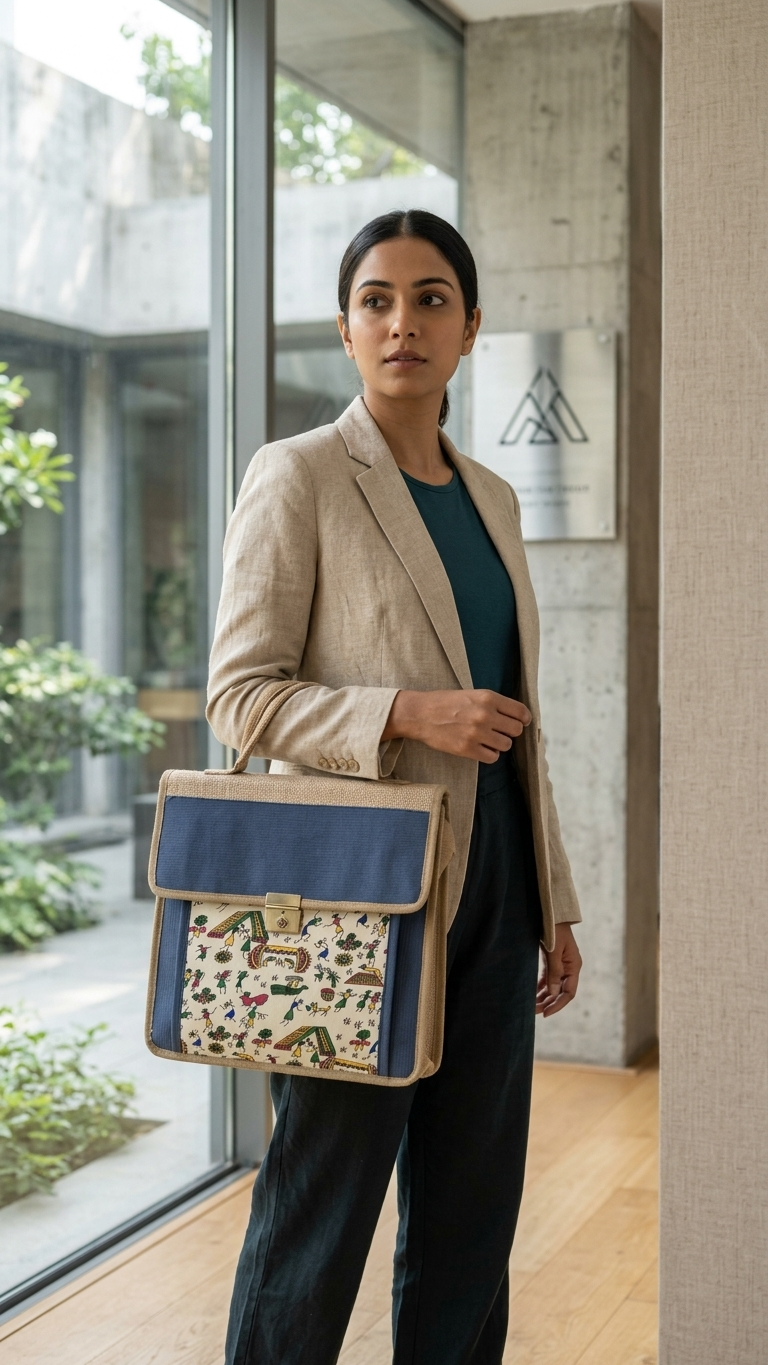 GG-7100 Sustainable Conference Jute Bag with LOGO