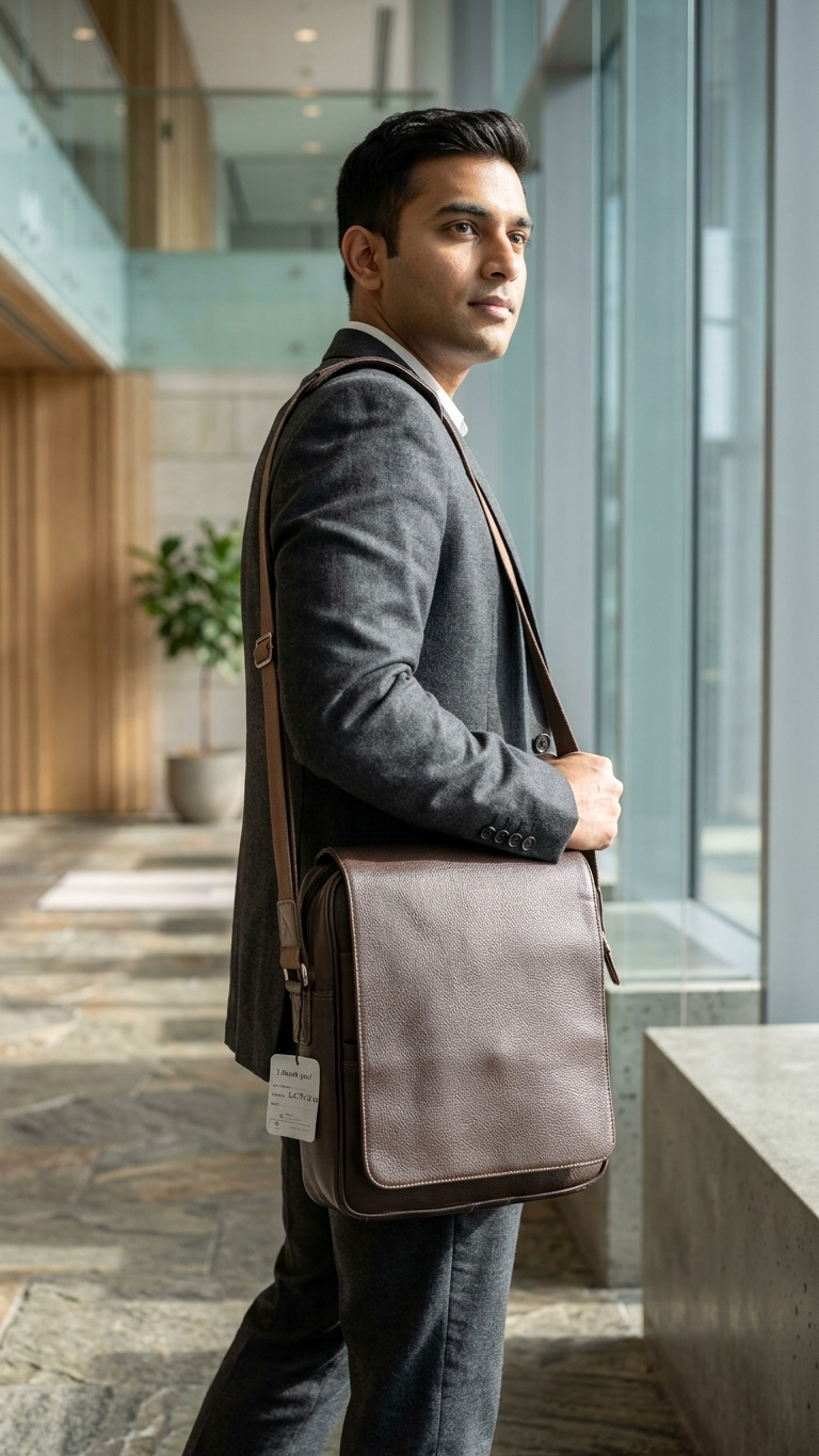 GG-7212 Executive Crossbody Utility Bag with LOGO