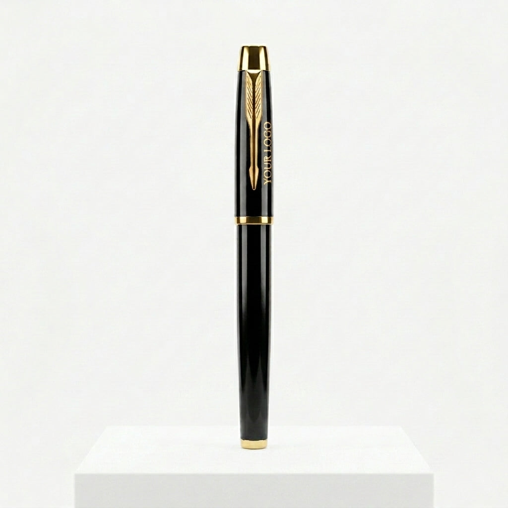 P-2511 Black & Gold Premium Metal Executive Pen with Custom Branding