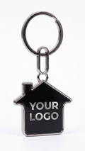 KC-2505 House Shape Corporate Keychain with Custom Branding