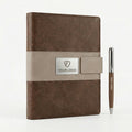 GGP3 - Premium 10000mAh Wireless Charging Notebook Folder with LED Logo Branding