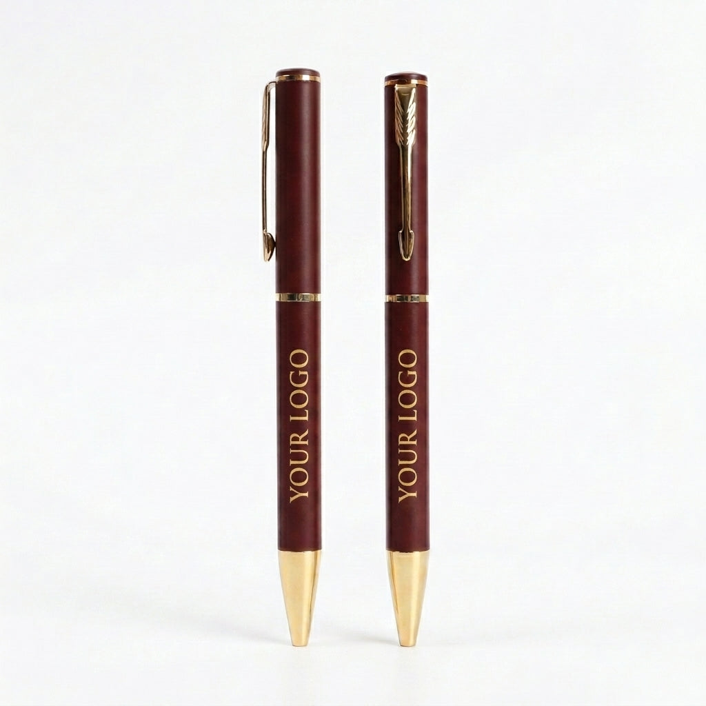 P-2508 Luxury Brown Metal Pen with Logo Printing