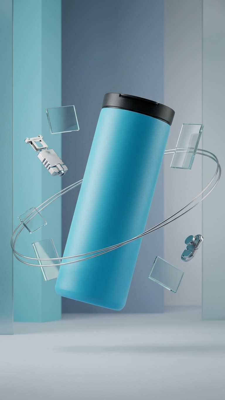 GG905 Premium Flask, Bluetooth Speaker & 3-in-1 Charging Cable Gift Set