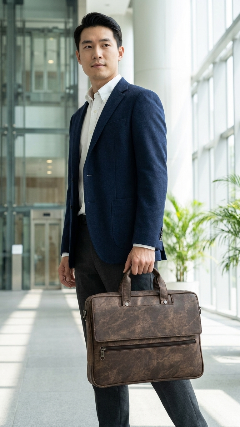 GG-7054 Designer Leatherette Office Bag with Custom Branding