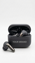 TWS003 Premium Metallic Wireless Earbuds with Custom Branding