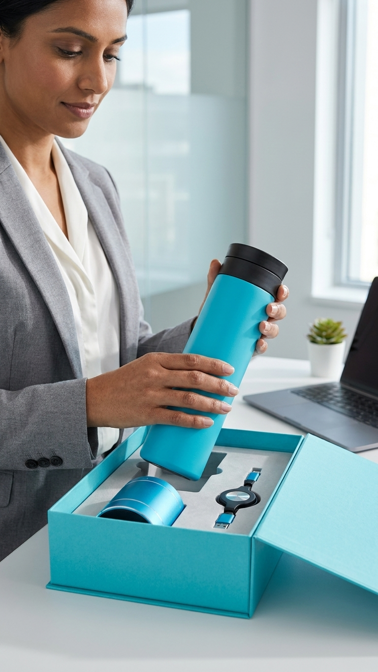 GG905 Premium Flask, Bluetooth Speaker & 3-in-1 Charging Cable Gift Set