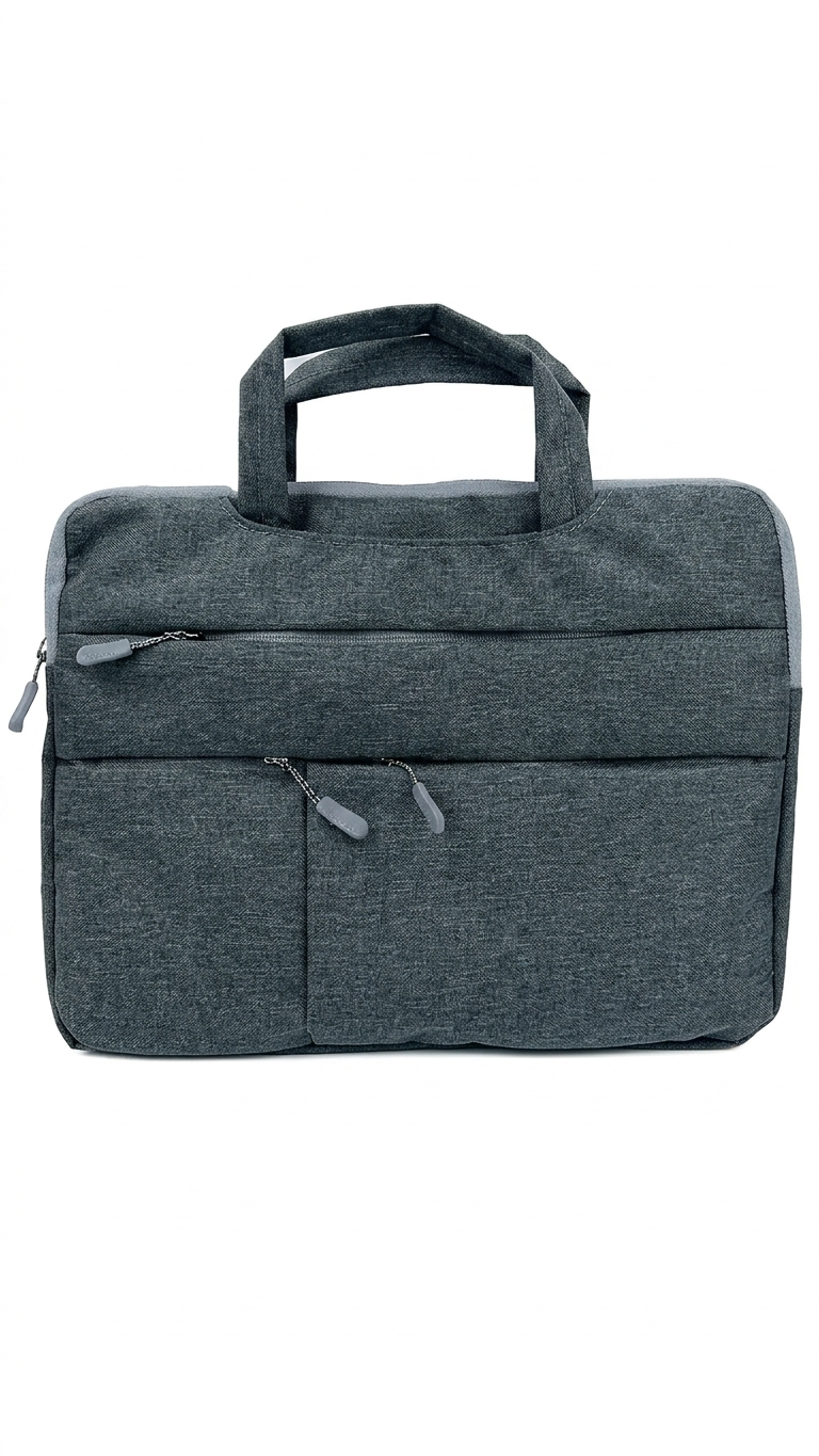 GG-7779 Executive Dark Grey Laptop Sleeve with Handle & Custom Branding