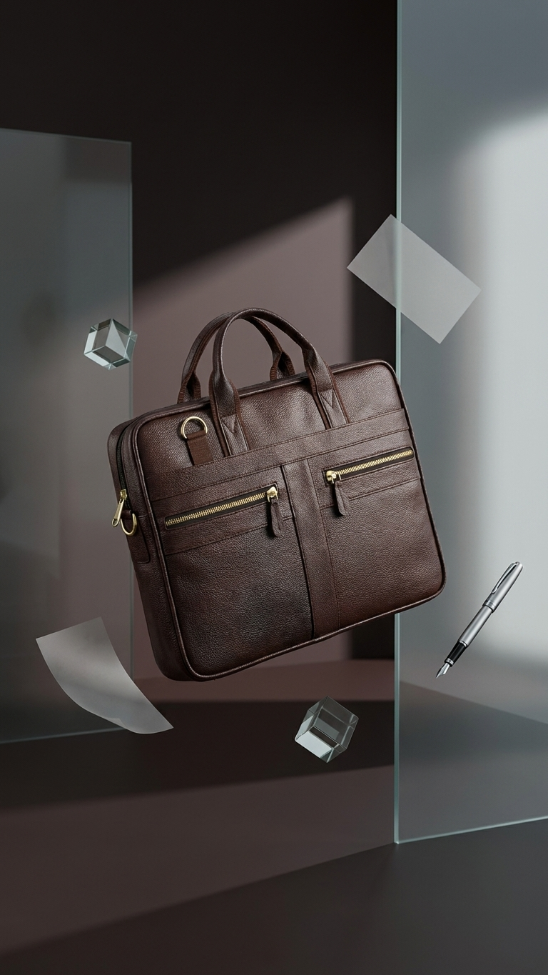GG-7051 Premium Leatherette Office Bag with Custom Branding
