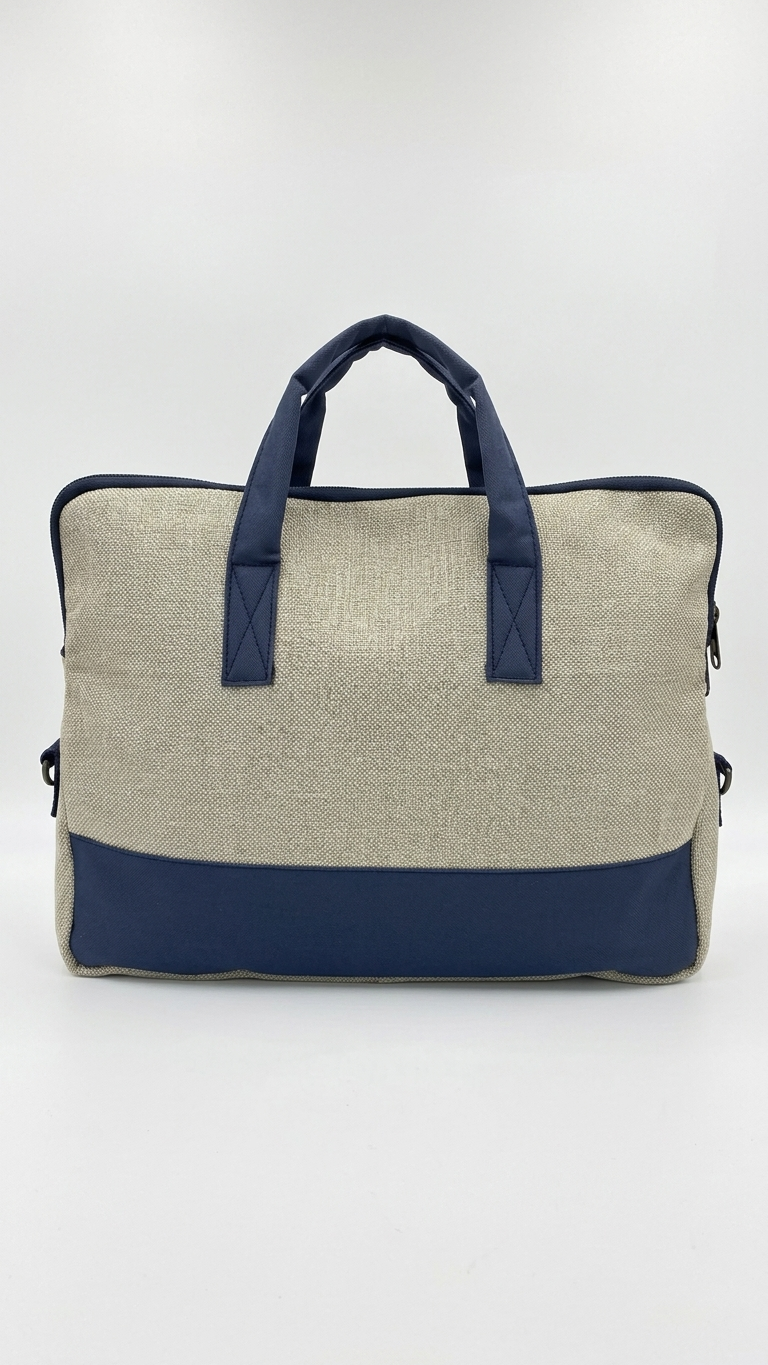 GG-7101 Blue Jute Conference Bag with Custom Logo Branding