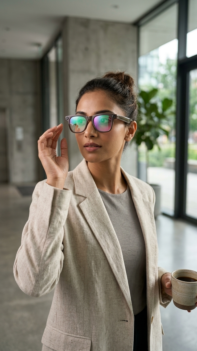 SG001 AI Smart Glasses with Real-Time Translation, Camera & Voice Assistant