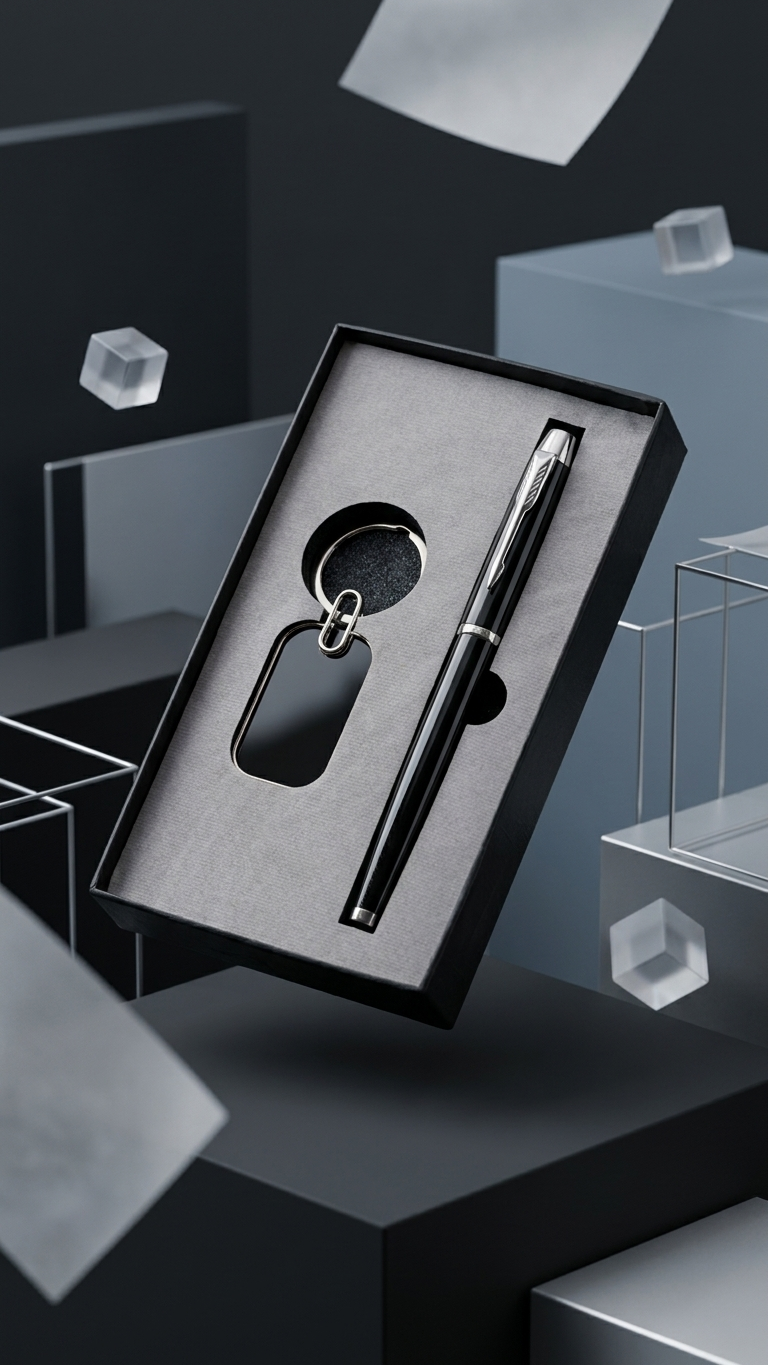 CGS-2502 Promotional Pen & Keychain Set for Corporate Gifting