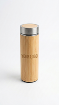 Eco Bamboo Finish Vacuum Flask | Corporate Gift Bottle