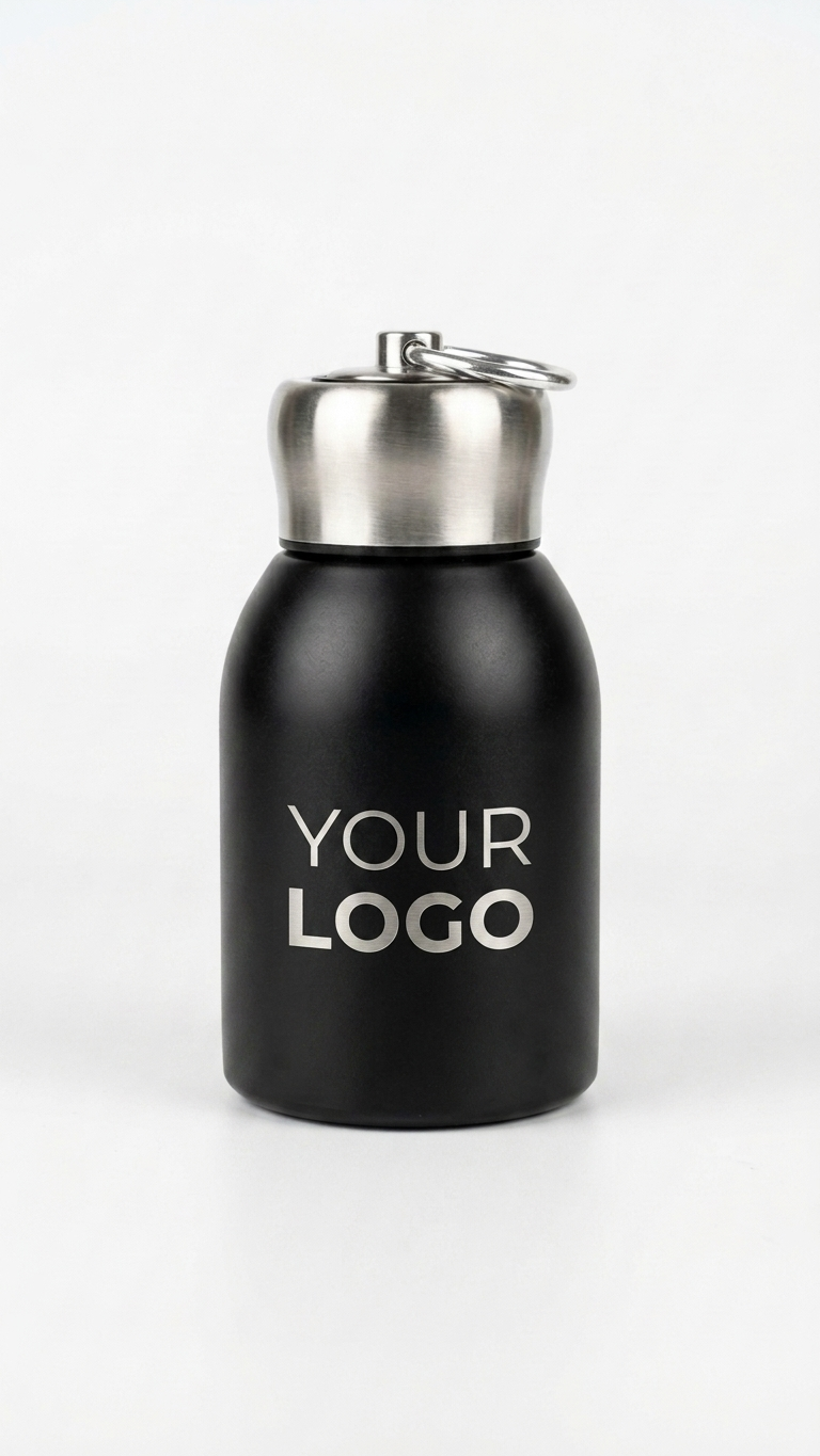 Mini Stainless Steel Vacuum Insulated Bottle with Custom Logo Branding | Double Wall Flask | 300ml