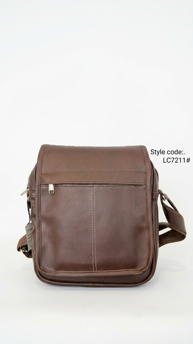 GG-7211 Executive Brown Sling Bag with Custom Branding