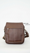 GG-7211 Executive Brown Sling Bag with Custom Branding