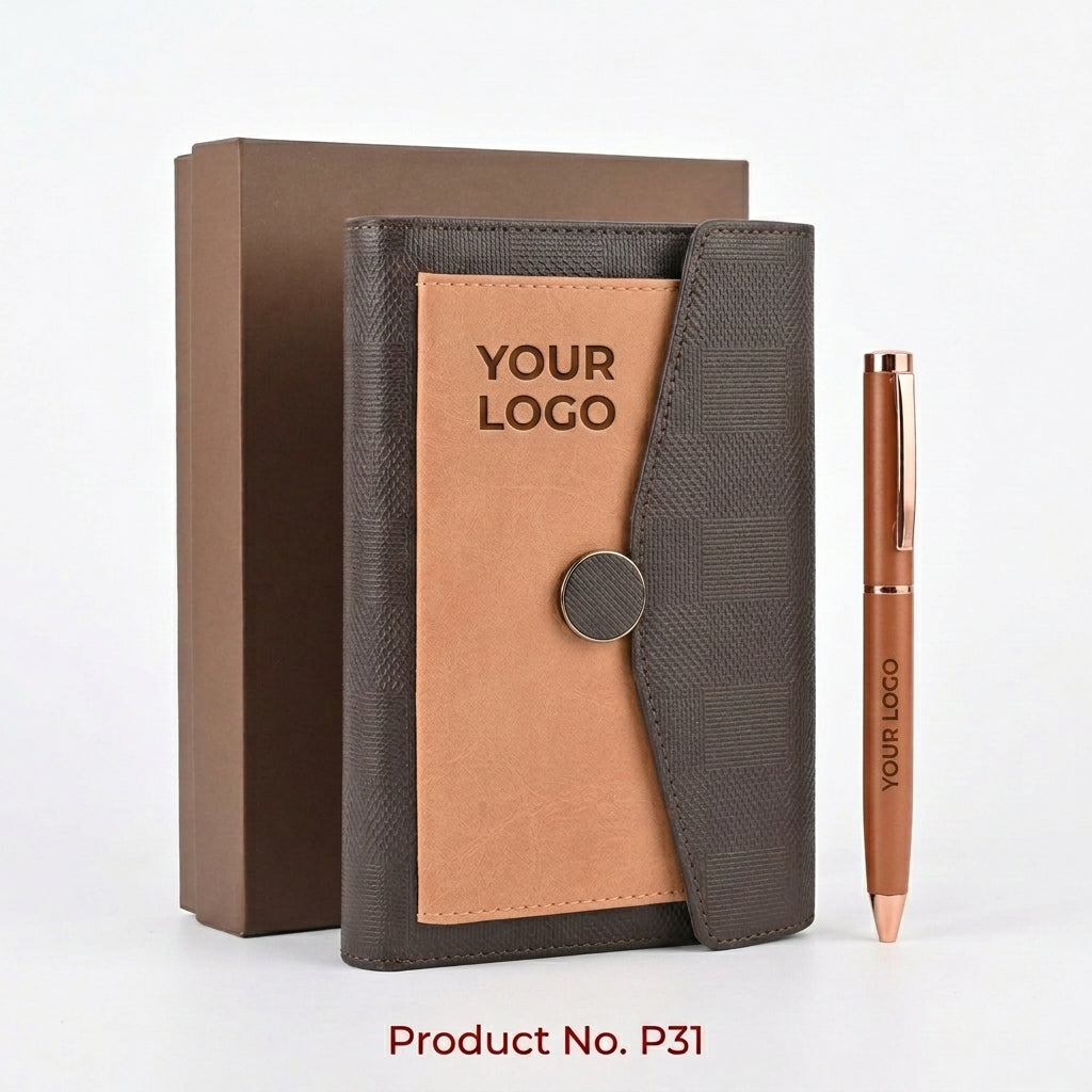GGP31 - Premium A6 Wireless Charging Notebook with 10000mAh Power Bank