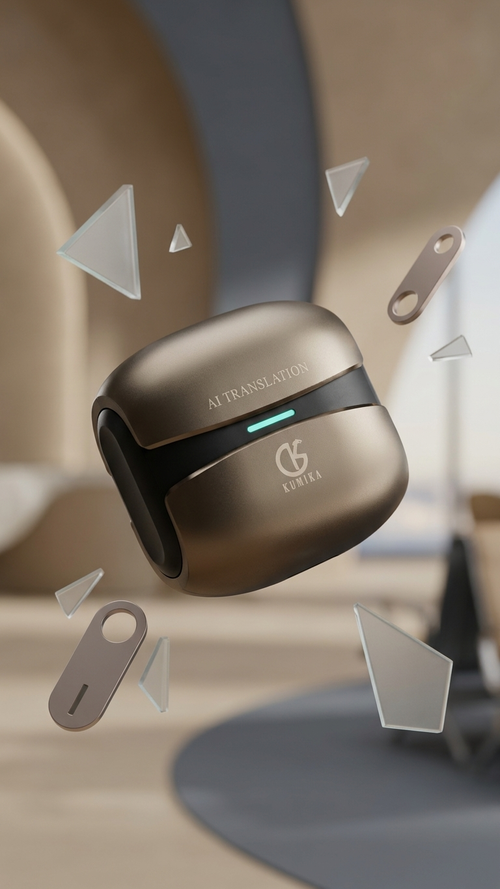 AITWS001 AI Translation Earbuds – Premium Metal Edition with Custom Branding