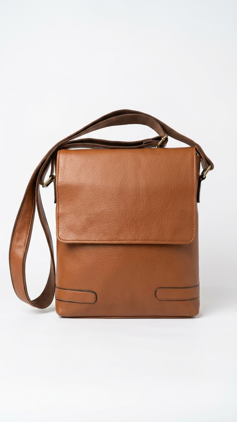 GG-7213 Premium Tan Sling Bag with Custom Branding