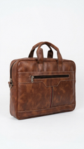 GG-7064 Premium Leatherette Laptop Bag with LOGO