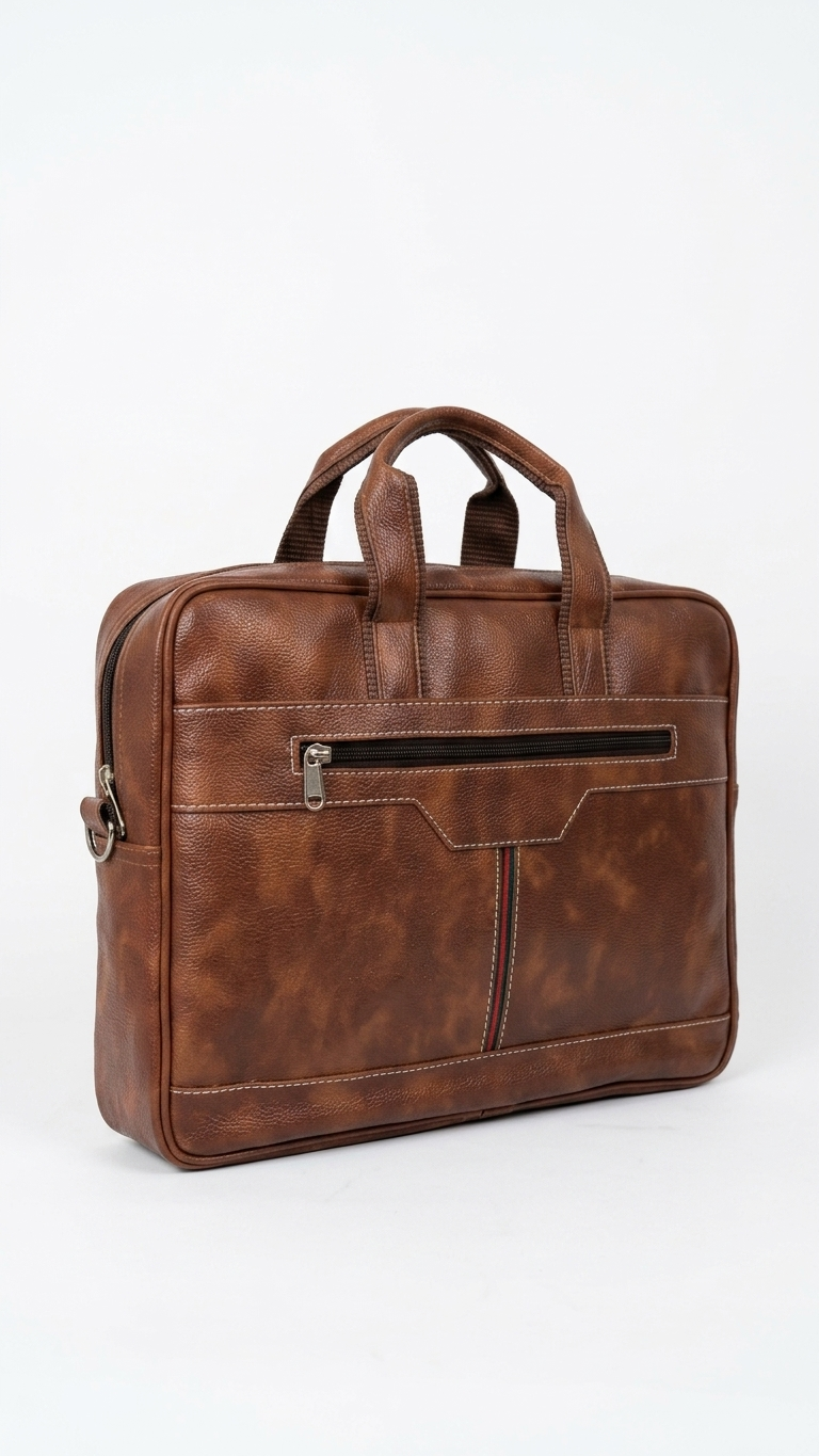 GG-7064 Premium Leatherette Laptop Bag with LOGO