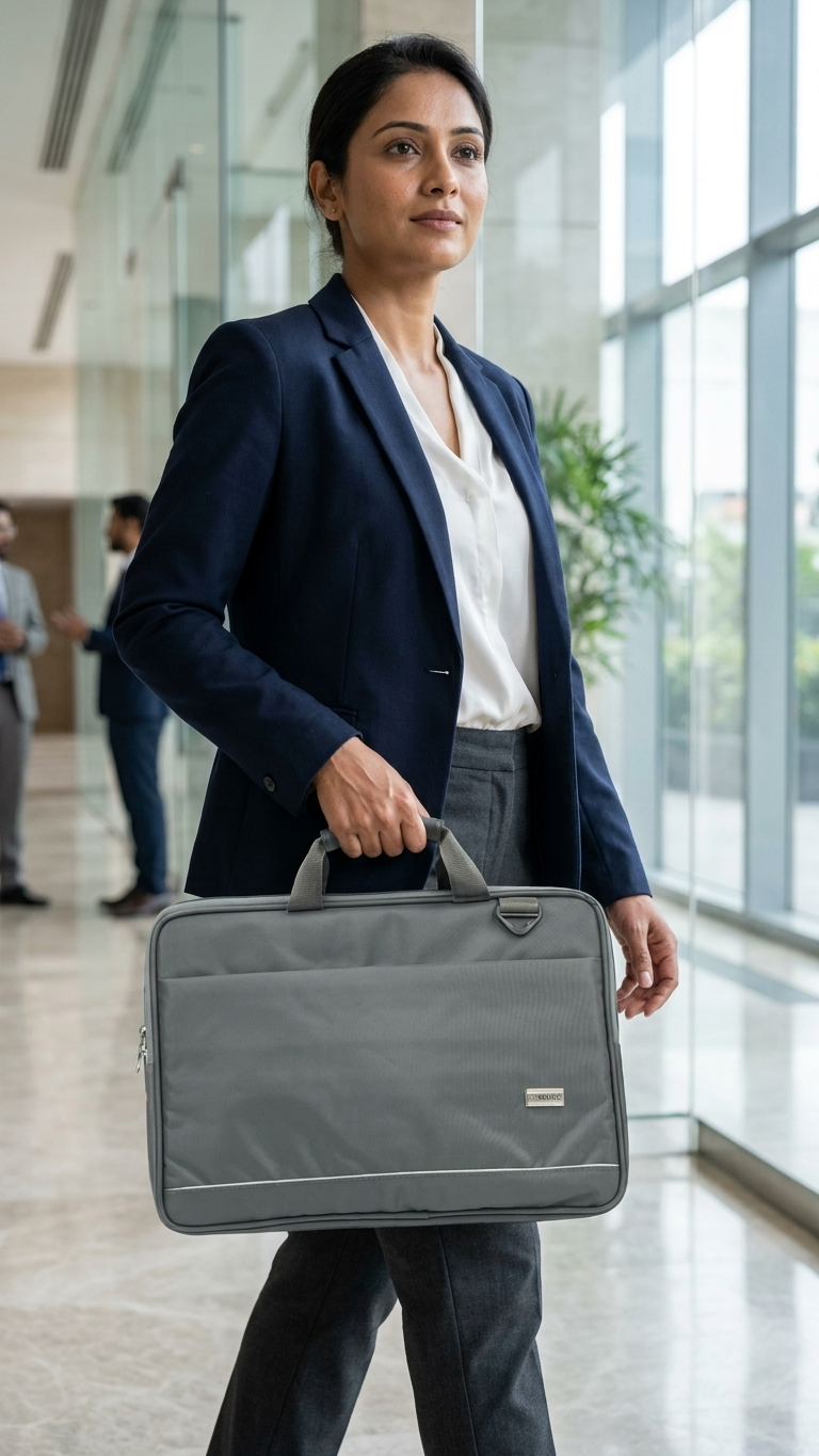 GG-7781 Executive Laptop Carry Sleeve with LOGO