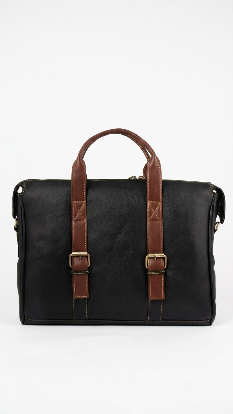 GG-7067 Dual Tone Leatherette Office Bag with Custom Branding